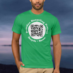 Recycling Project QR Code Recycle & Renew. T-Shirt