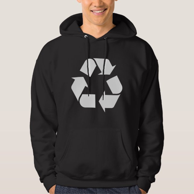 Recycling Recycle Symbol Earth Day Boys Girls Men  Hoodie (Front)