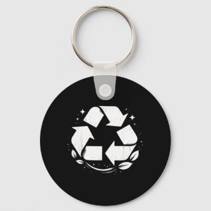 Recycling Recycle Symbol Earth Day Boys Girls Men Keychain