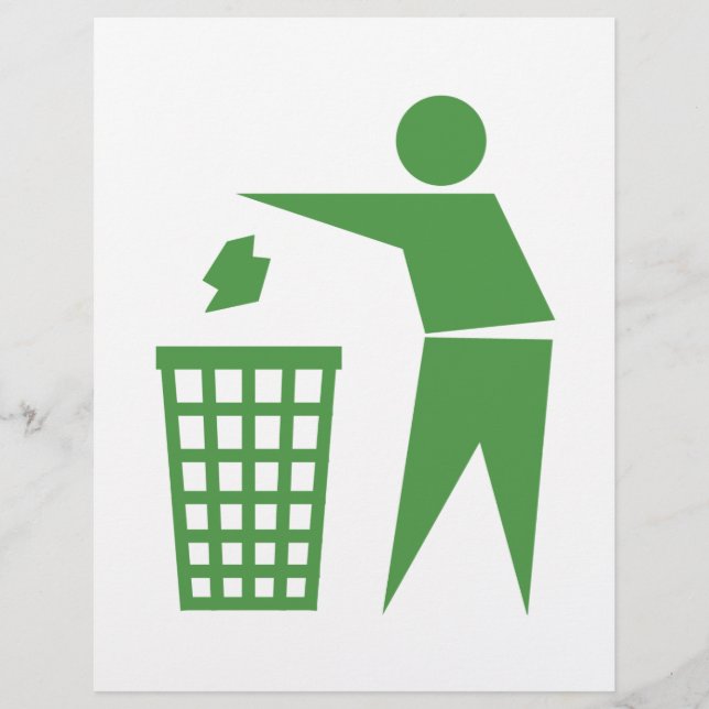 Recycling sign flyer (Front)