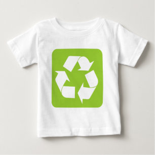 Recycling Sign - Martian Green Baby T-Shirt