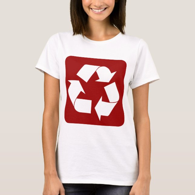 Recycling Sign - Ruby T-Shirt (Front)
