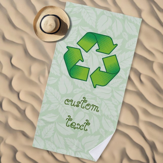Recycling symbol beach towel (Creator Uploaded)