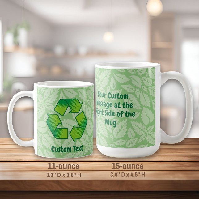 Recycling symbol coffee mug (Creator Uploaded)