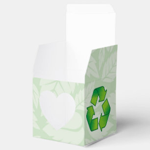 Recycling symbol favor box