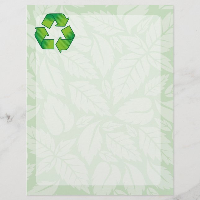 Recycling symbol flyer (Front)