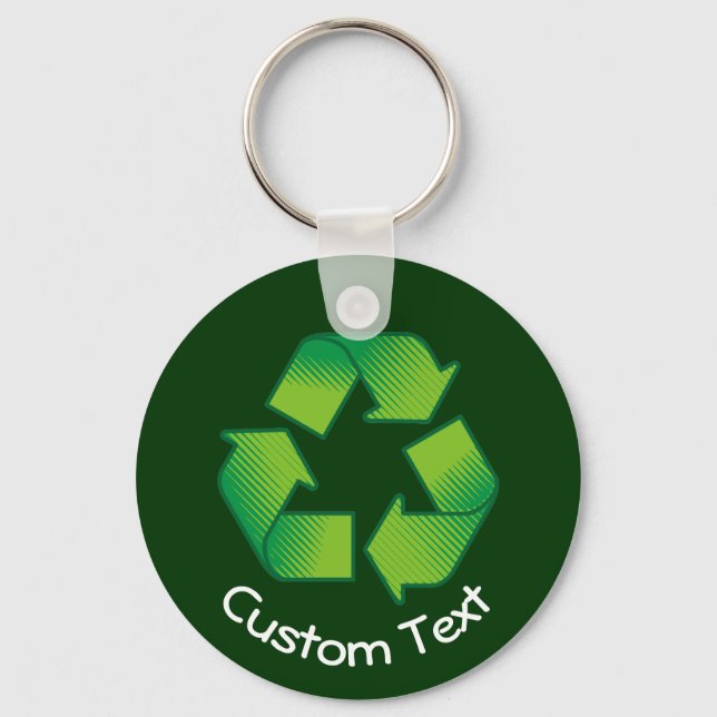 Recycling Symbol Keychain (Front)