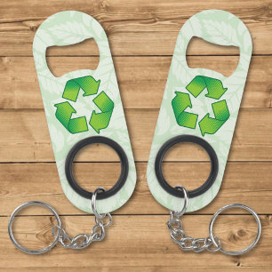 Recycling Symbol Mini Bottle Opener
