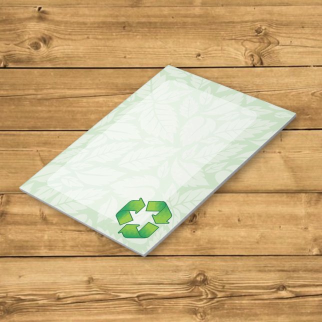 Recycling symbol notepad (Creator Uploaded)