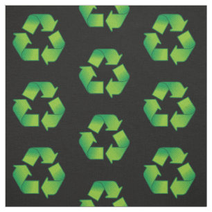 Recycling Symbol Pattern Fabric