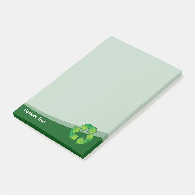 Recycling Symbol Post-it Notes (Angled)