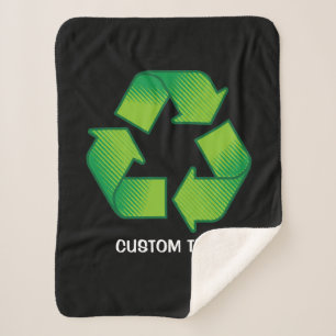 Recycling Symbol Sherpa Blanket
