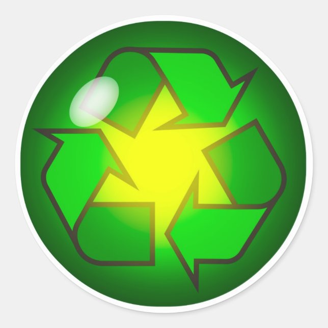 Recycling Symbol Sticker (Front)