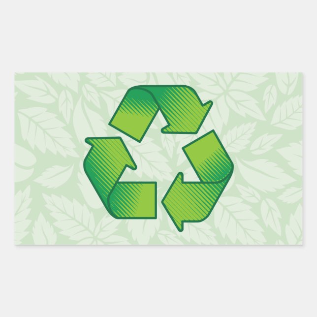 Recycling symbol sticker (Front)