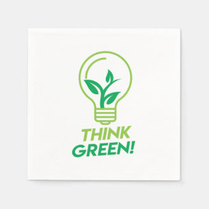 Recycling Think Green Natural Sustainability Earth Napkin