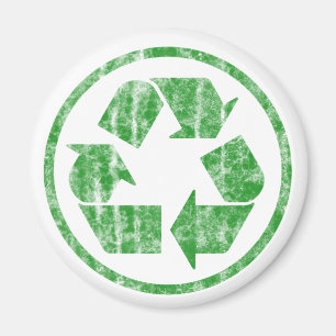 Recycling to Save the Planet Earth, Symbol Magnet