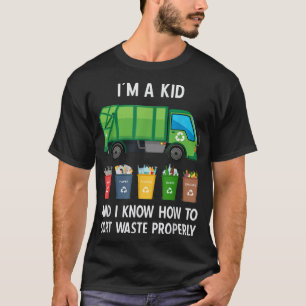 Recycling Trash Kids Waste Separation Garbage Truc T-Shirt