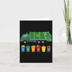 Recycling Trash Truck Kids Garge Truck Trash Colle Card