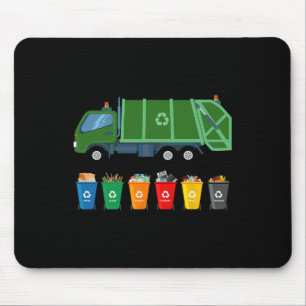 Recycling Trash Truck Kids Garge Truck Trash Colle Mouse Pad