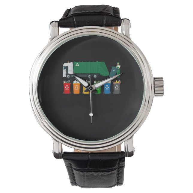 Recycling Trash Truck Watch (Front)