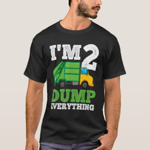Recycling Truck 2 Years Old Garbage Truck 2nd Birt T-Shirt
