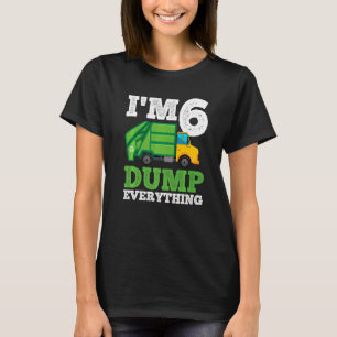 Recycling Truck 6 Years Old Garbage Truck 6th Birt T-Shirt