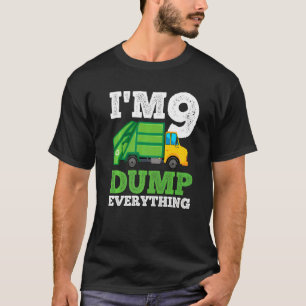 Recycling Truck 9 Years Old Garbage Truck 9th Birt T-Shirt