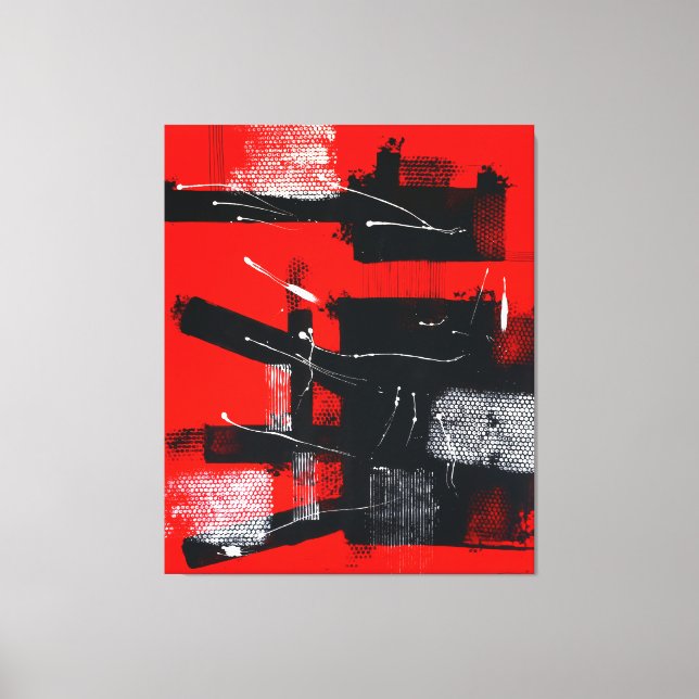 Red #103 canvas print (Front)