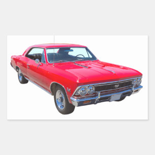 Red 1966 Chevy Chevelle SS 396 Sticker