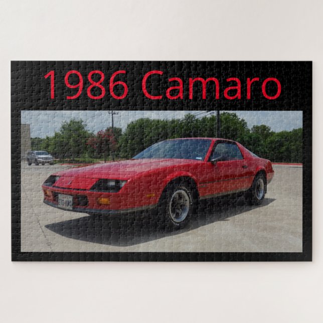 Red 1986 Camaro Puzzle (Horizontal)