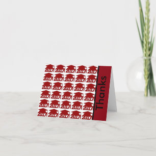 Red 2017 Graduation Custom Merci Notes