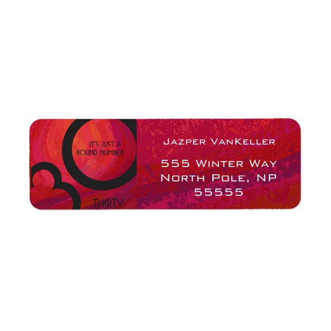 Red 30 Decade Birthday (Front)