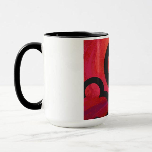 Red 30 Decade Birthday Mug (Left)