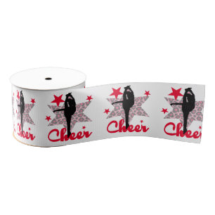 Red 3" cheerleader Grosgrain Ribbon
