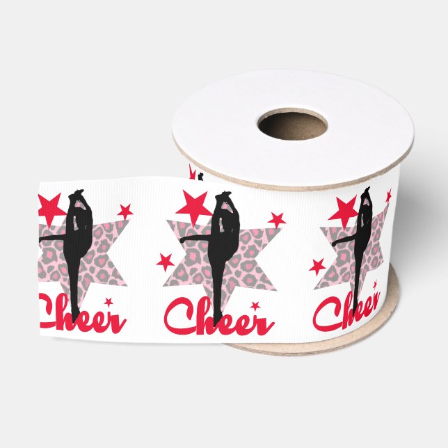 Red 3" cheerleader Grosgrain Ribbon (Spool)