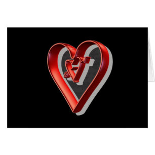 Red 3D Hearts