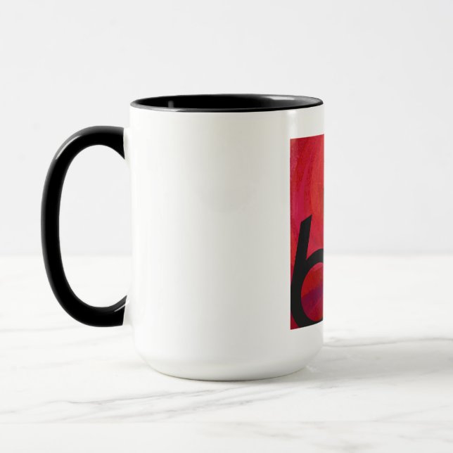 Red 60 Decade Birthday Mug (Left)
