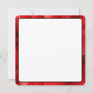 Red Abstract Crystal Design Birthday Custom Text