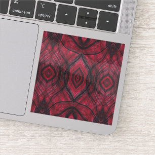 Red Abstract Dark Crimson Watercolor Art