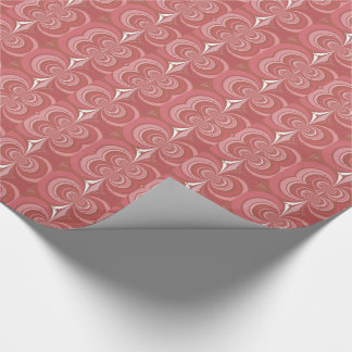 Red Abstract Fractal Artwork Wrapping Paper