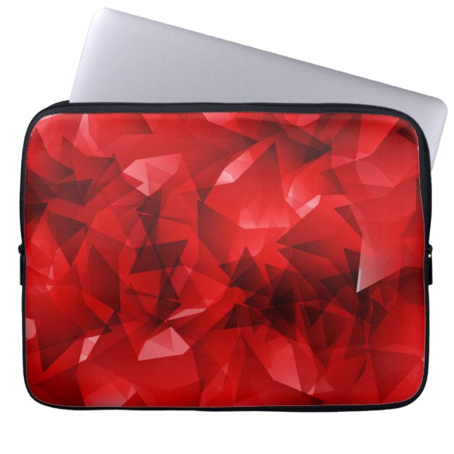 Red Abstract Geometric Background-51083 Laptop Sleeve (Front)