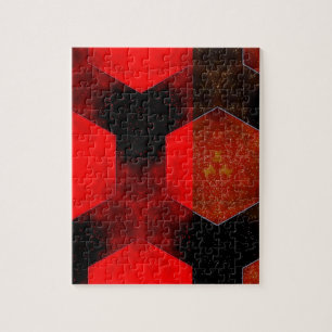 Red Abstract Jigsaw Puzzle