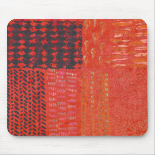 Red Abstract Mousepad