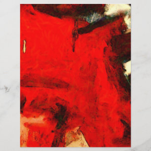 Red Abstract Painting Flyer