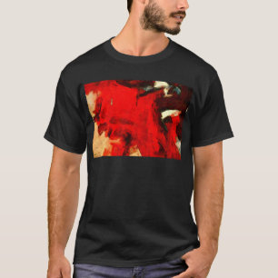 Red Abstract Painting T-Shirt