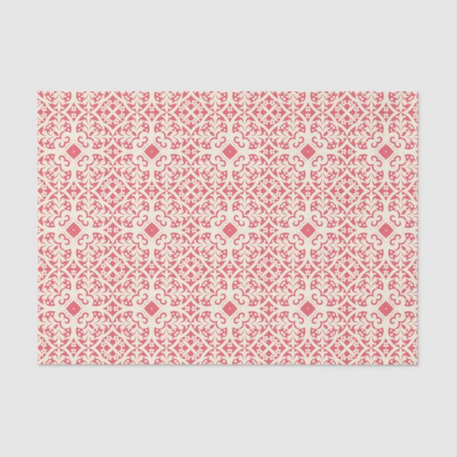 Red Abstract Pattern Tissue Paper (Front)