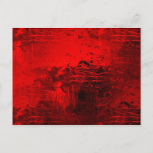 Red Abstract Postcard