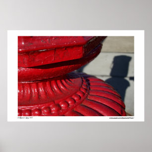 Red Abstract Poster