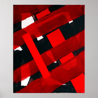 Red Abstract Poster