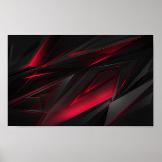 Red Abstract Poster